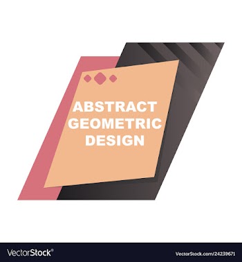 Abstract colorful geometric composition vector image