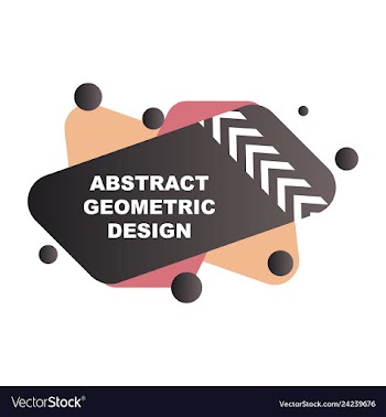 Abstract colorful geometric composition vector image