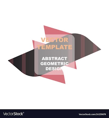 Abstract colorful geometric composition vector image