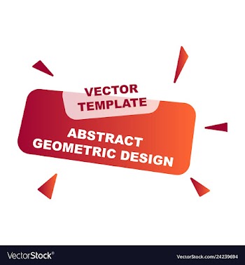Abstract colorful geometric composition vector image