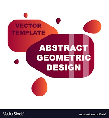 Abstract colorful geometric composition vector image