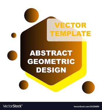 Abstract colorful geometric composition vector image