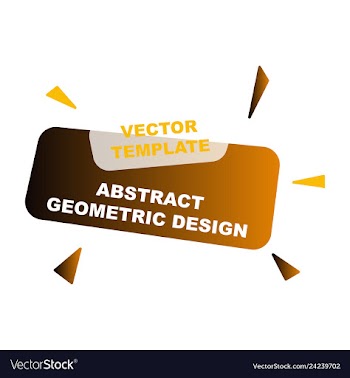Abstract colorful geometric composition vector image