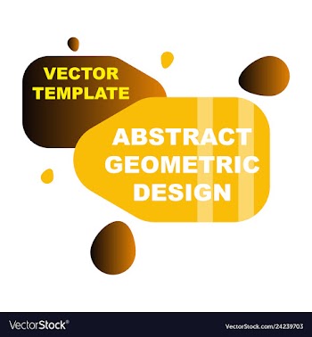 Abstract colorful geometric composition vector image