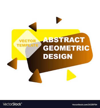 Abstract colorful geometric composition vector image