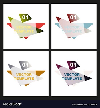 Abstract colorful geometric composition vector image