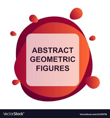 Abstract colorful geometric composition vector image