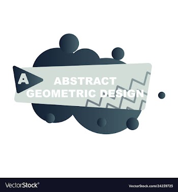 Abstract colorful geometric composition vector image