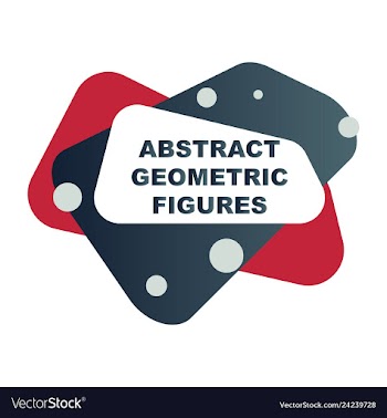 Abstract colorful geometric composition vector image