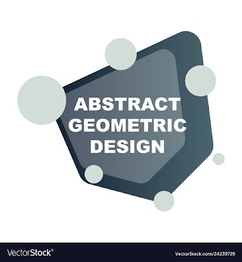 Abstract colorful geometric composition vector image