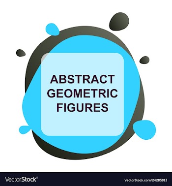 Abstract colorful geometric composition vector image