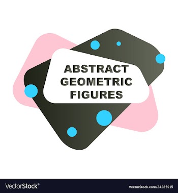 Abstract colorful geometric composition vector image