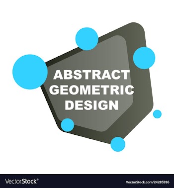 Abstract colorful geometric composition vector image