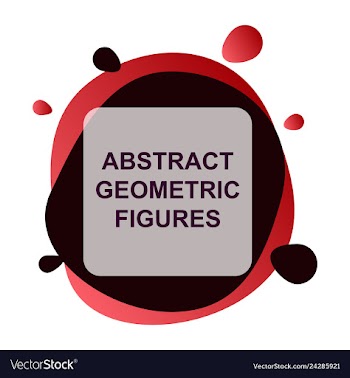 Abstract colorful geometric composition vector image