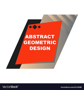 Abstract colorful geometric composition vector image