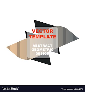 Abstract colorful geometric composition vector image