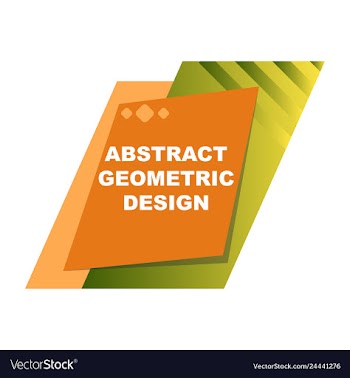 Abstract colorful geometric composition vector image