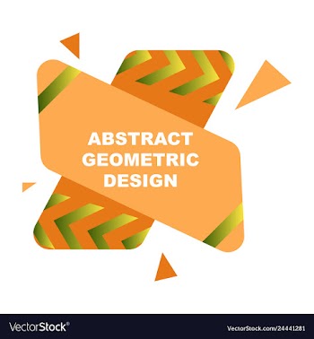 Abstract colorful geometric composition vector image
