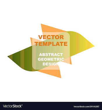 Abstract colorful geometric composition vector image