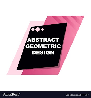 Abstract colorful geometric composition vector image