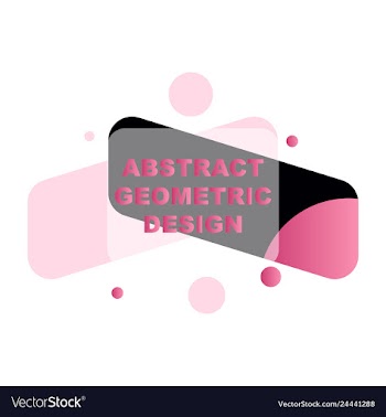 Abstract colorful geometric composition vector image