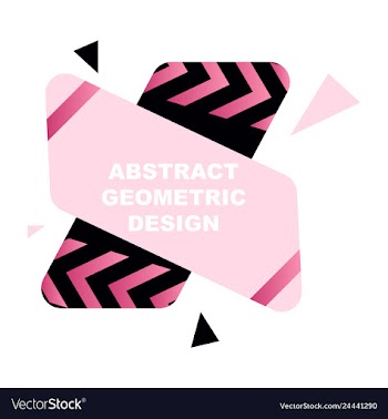 Abstract colorful geometric composition vector image