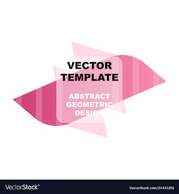 Abstract colorful geometric composition vector image