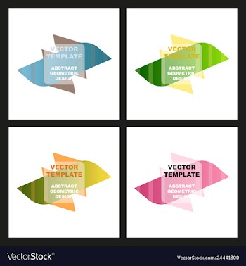 Abstract colorful geometric composition vector image