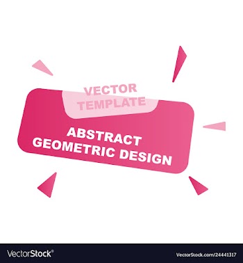 Abstract colorful geometric composition vector image