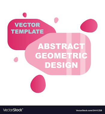 Abstract colorful geometric composition vector image