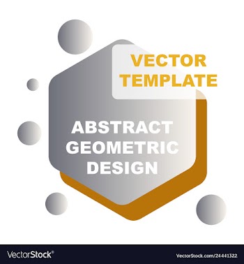 Abstract colorful geometric composition vector image