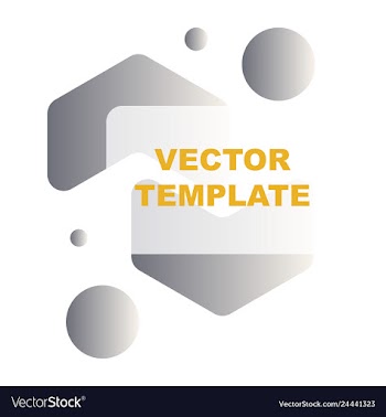 Abstract colorful geometric composition vector image
