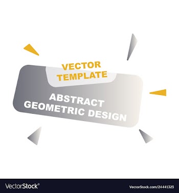 Abstract colorful geometric composition vector image