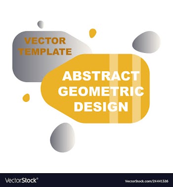 Abstract colorful geometric composition vector image