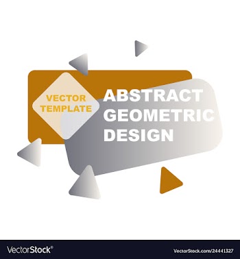 Abstract colorful geometric composition vector image
