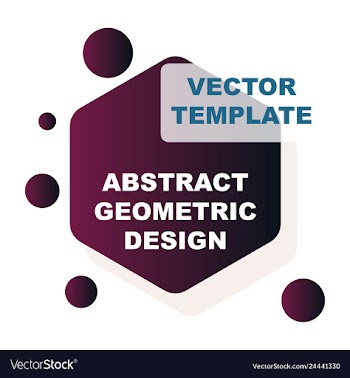 Abstract colorful geometric composition vector image