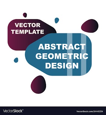 Abstract colorful geometric composition vector image