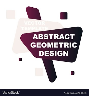 Abstract colorful geometric composition vector image