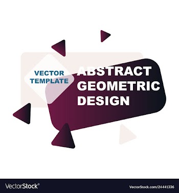 Abstract colorful geometric composition vector image