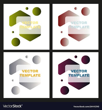 Abstract colorful geometric composition vector image