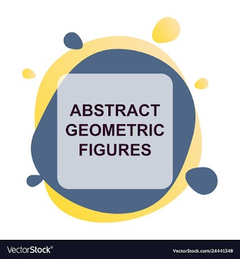 Abstract colorful geometric composition vector image