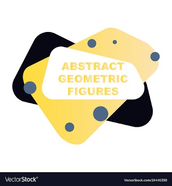Abstract colorful geometric composition vector image