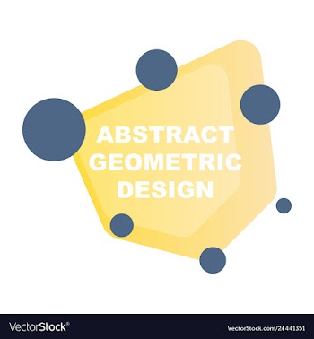 Abstract colorful geometric composition vector image