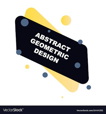 Abstract colorful geometric composition vector image