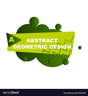 Abstract colorful geometric composition vector image