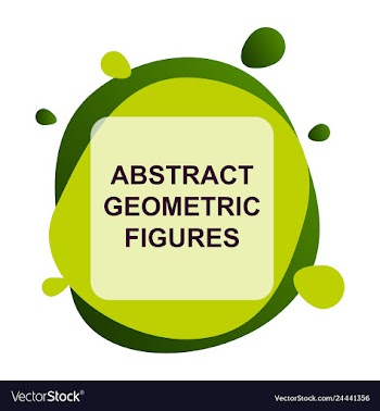 Abstract colorful geometric composition vector image