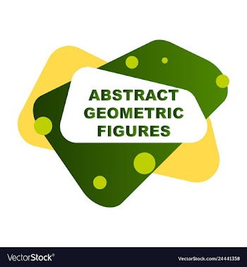 Abstract colorful geometric composition vector image
