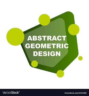 Abstract colorful geometric composition vector image
