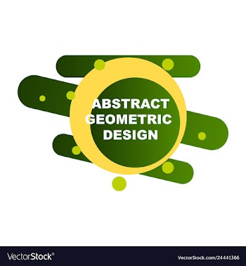 Abstract colorful geometric composition vector image