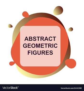 Abstract colorful geometric composition vector image